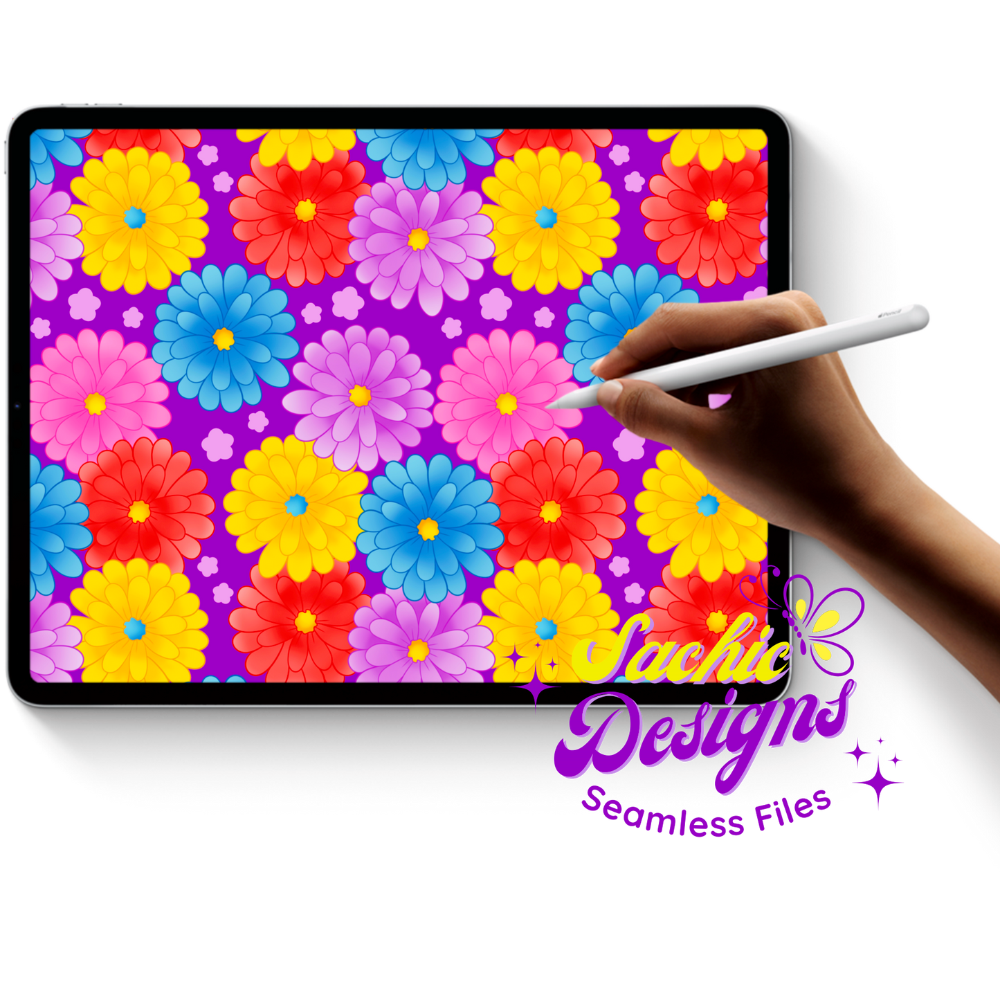 Blooming Flowers Purple