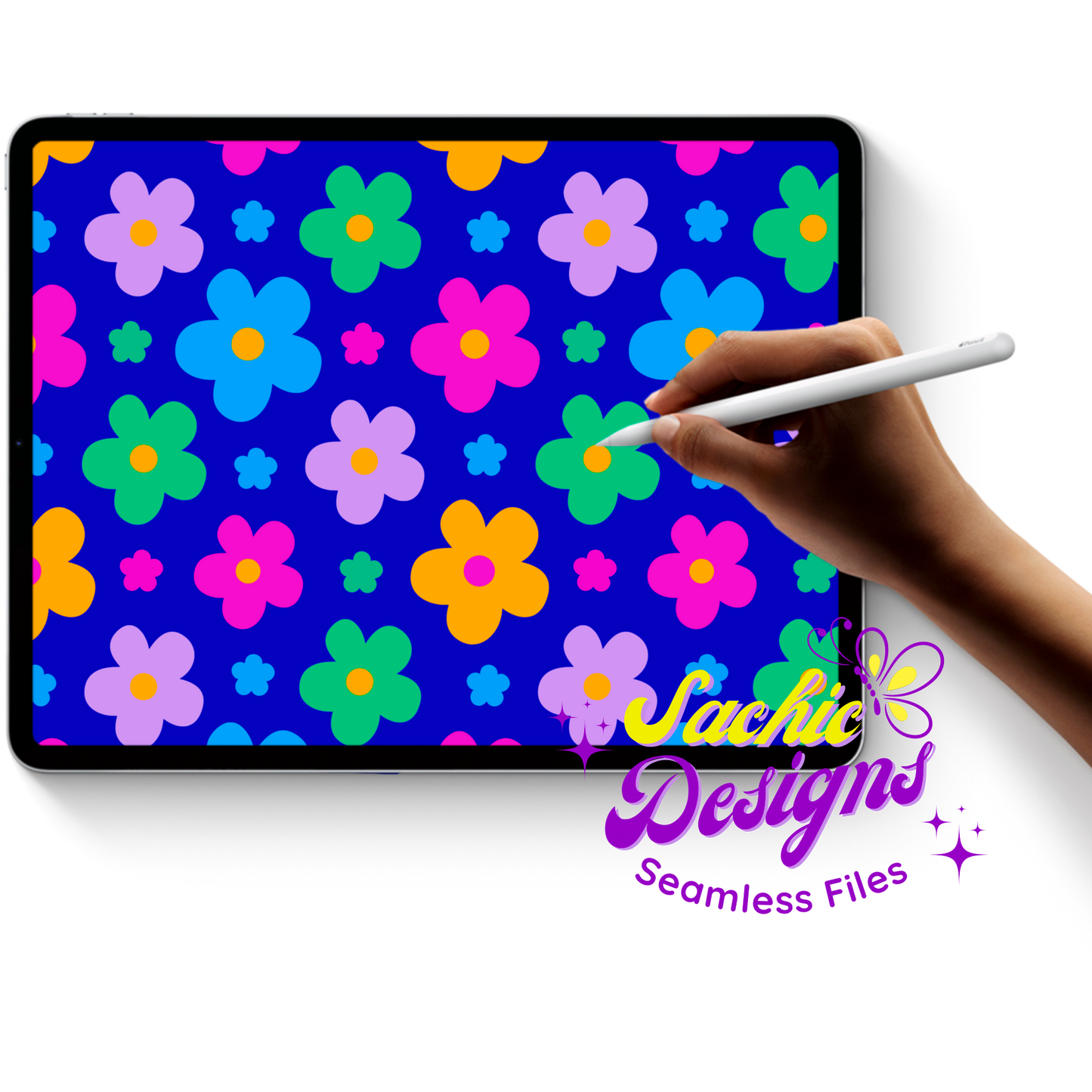 Pastel Floral Blue