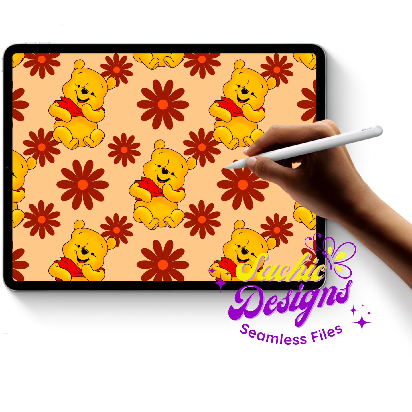 Pooh Brown Floral