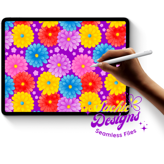 Blooming Flowers Purple