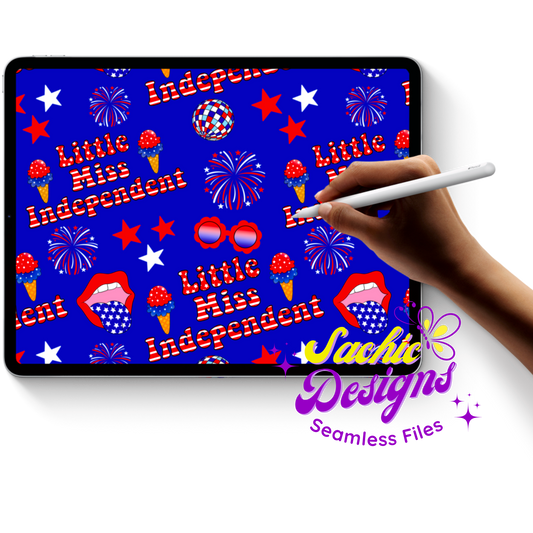 Little Miss Independent Blue