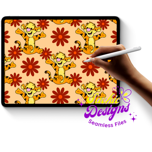 Tigger Brown Floral